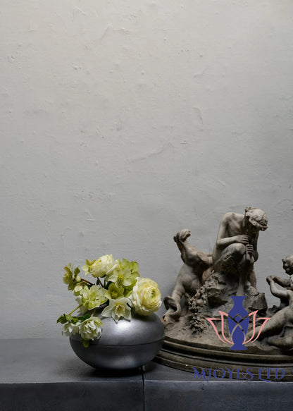 Round Aluminum Vase